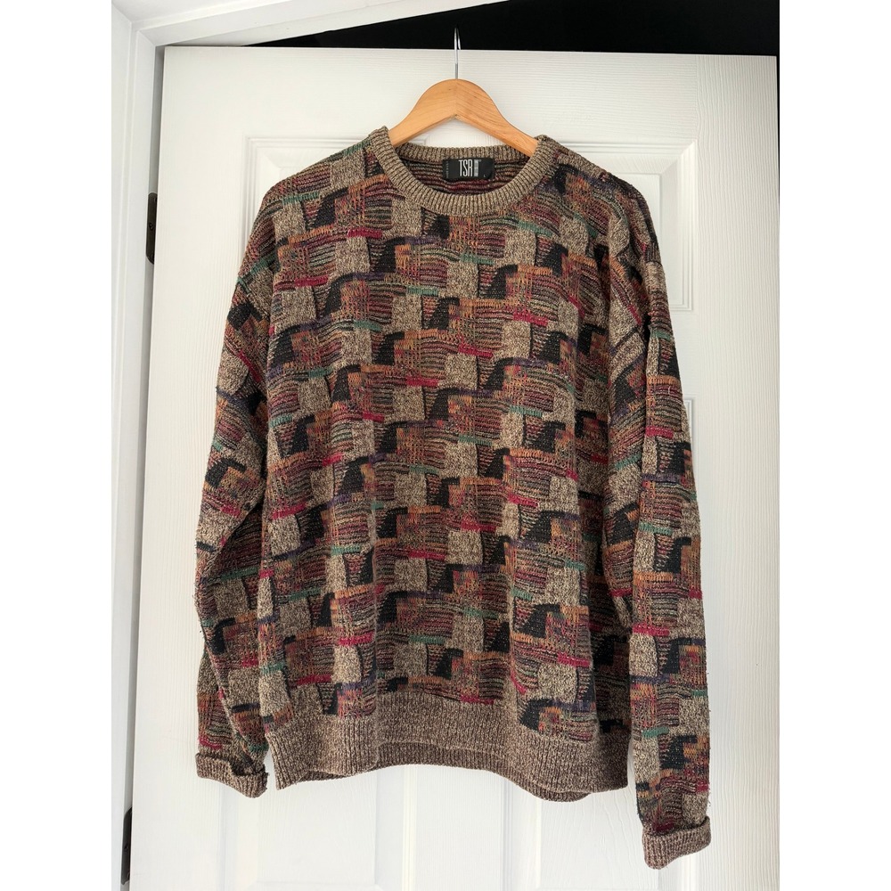 Vintage Grandpacore Chunky Neutral Sweater